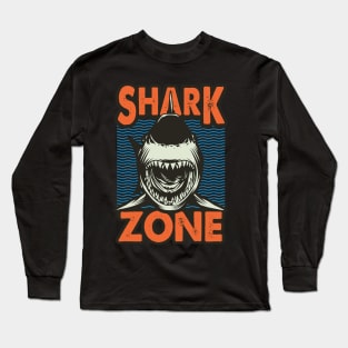 Beware Shark Zones Long Sleeve T-Shirt